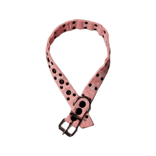 COLLAR SIMPLE HUELLITAS ROSA