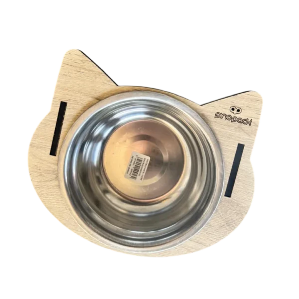 COMEDERO MADERA EN ALTURA CARA DE GATO