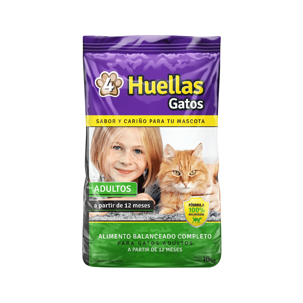 4_huellas_gato 4 HUELLAS GATO ADULTO 20KG - Imagen 1