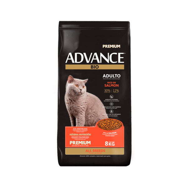ADVANCE ADULTO GATO SALMON  x8 KG
