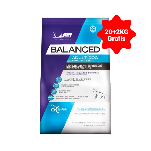 VITAL CAN BALANCED MED x20 +2KG