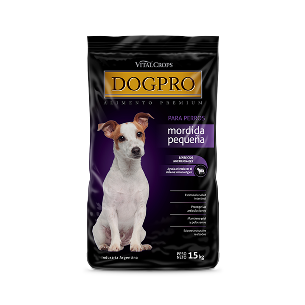 dogpro_mordida_pequeña DOGPRO ADULTO RAZAS PEQUEÑAS 15KG - Imagen 1