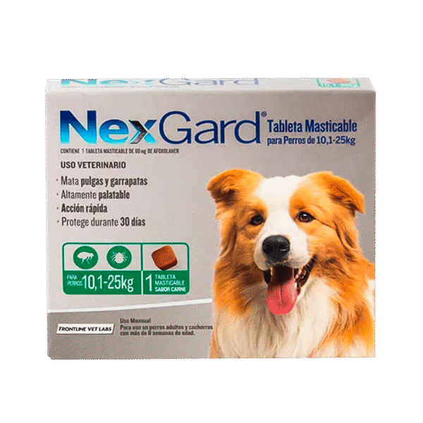 NEXGARD TABLETA MASTICABLE 10-25 KG