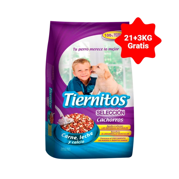 TIERNITOS CACHORRO x 21 + 3KG