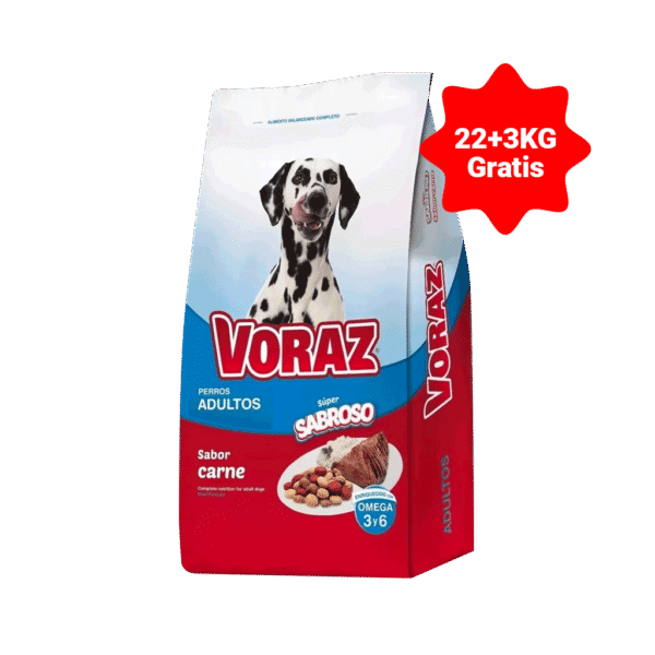 VORAZ PERRO x 22 + 3kg